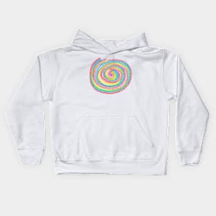 Rainbow spiral Kids Hoodie